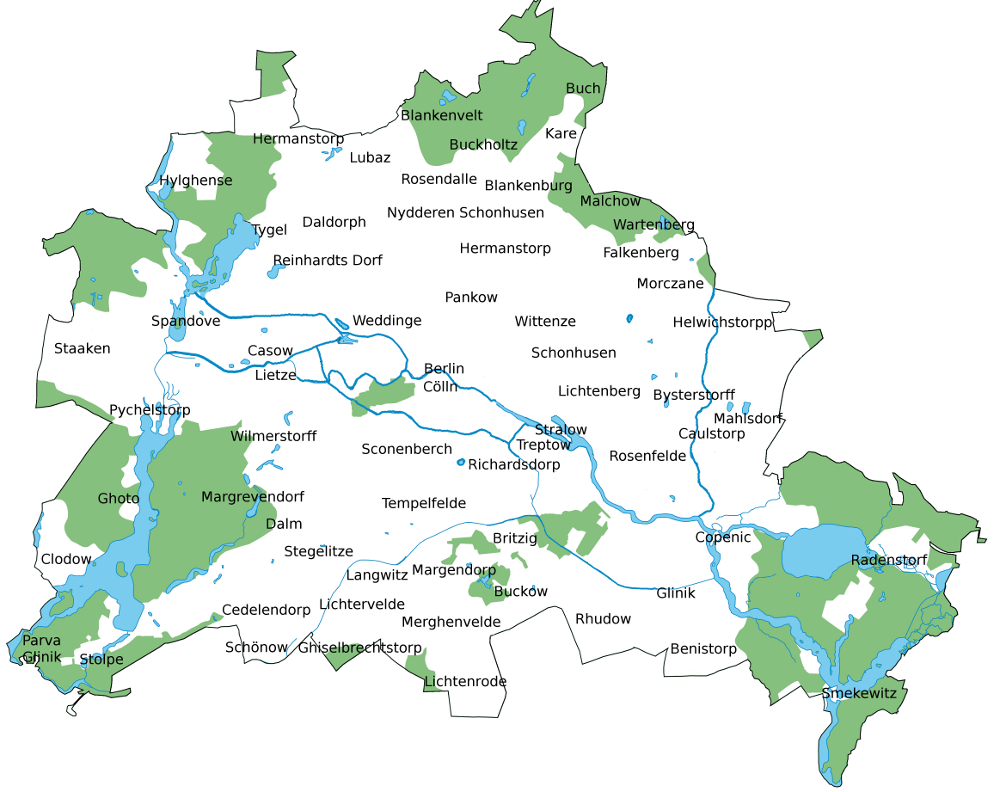 Berlin Fluss Karte